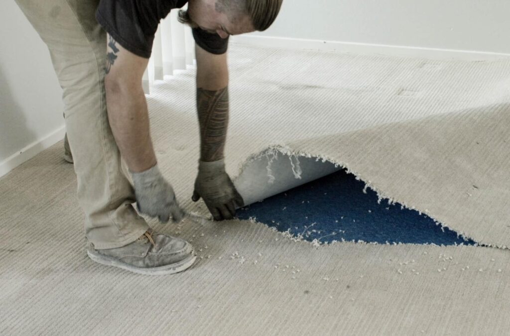 Carpet Removal — real job photo