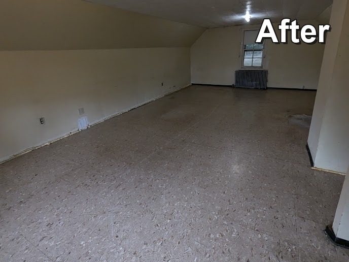 Basement room after cleanout