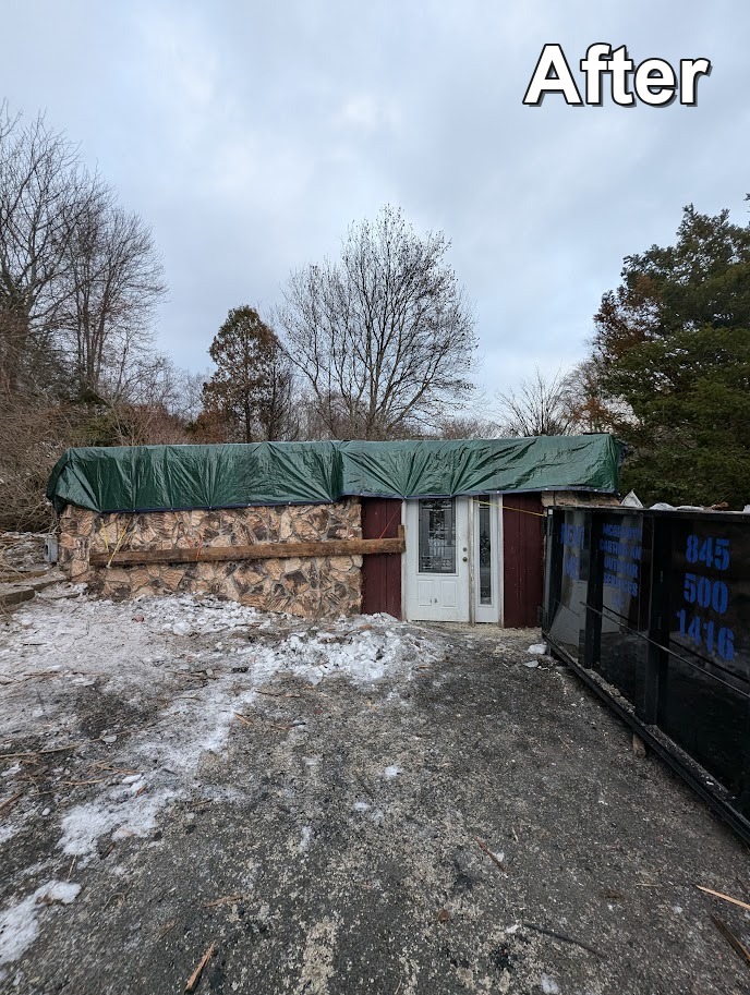 Structure after demolition and removal